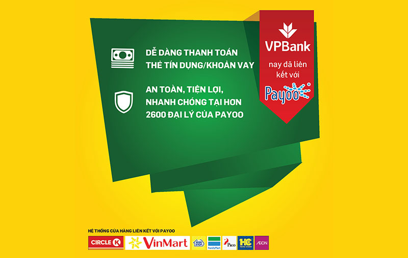 VPBank hợp tác cùng VietUnion triển khai dịch vụ thanh toán khoản vay tín chấp và dư nợ thẻ tín dụng qua Payoo