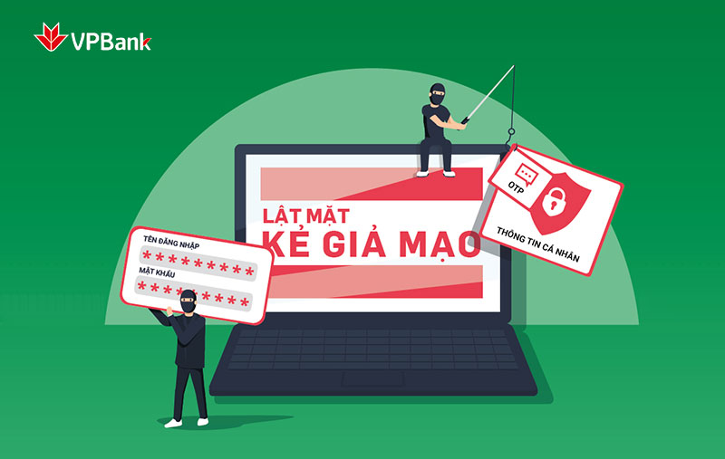 VPBank khuyến cáo khách hàng cảnh giác với hành vi giả mạo ngân hàng chiếm đoạt tài khoản