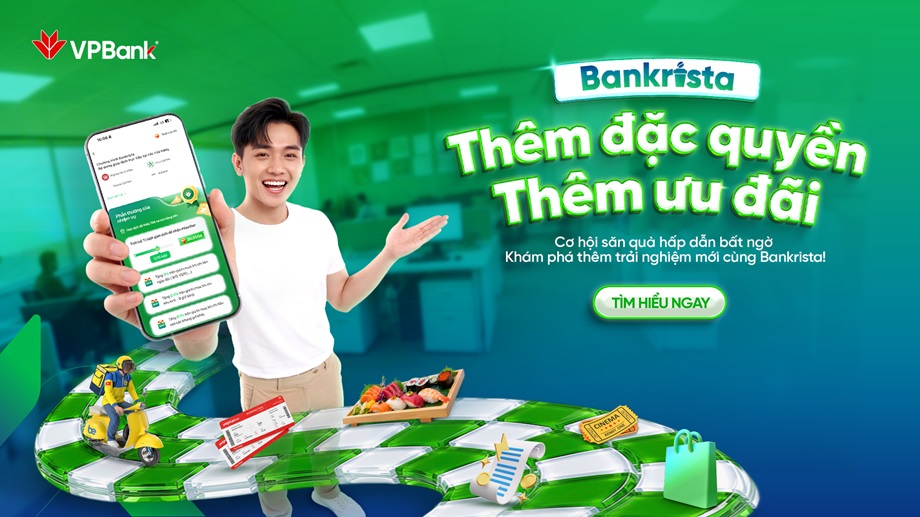 BANKRISTA: BẮT NHỊP SỐNG NĂNG ĐỘNG, MỞ KHÓA LOẠT TRẢI NGHIỆM CHI TIÊU CỰC CHẤT TỪ VPBANK