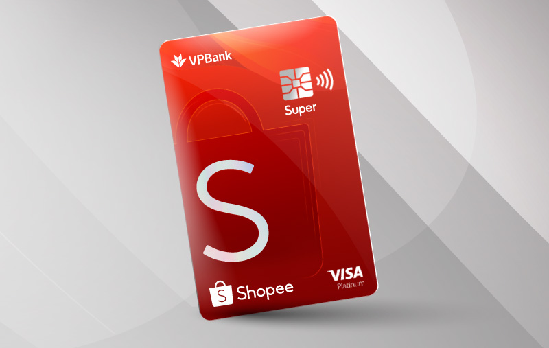 Thẻ tín dụng Super Shopee Platinum: Freeship cả năm, 365 ngày hoàn tiền | VPBank