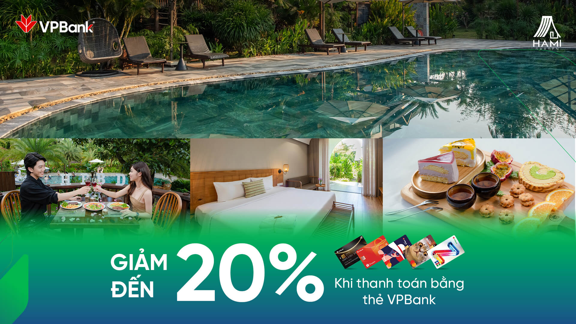 Hami Garden: Giảm đến 20% dành riêng cho chủ thẻ VPBank