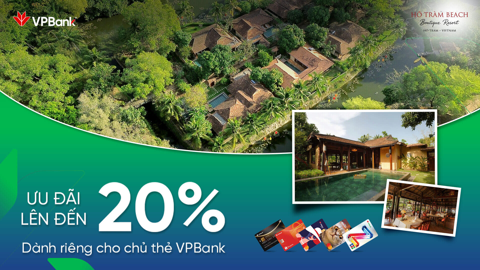 Hồ Tràm Beach Boutique Resort and Spa: Ưu đãi lên đến 20% dành riêng cho chủ thẻ VPBank
