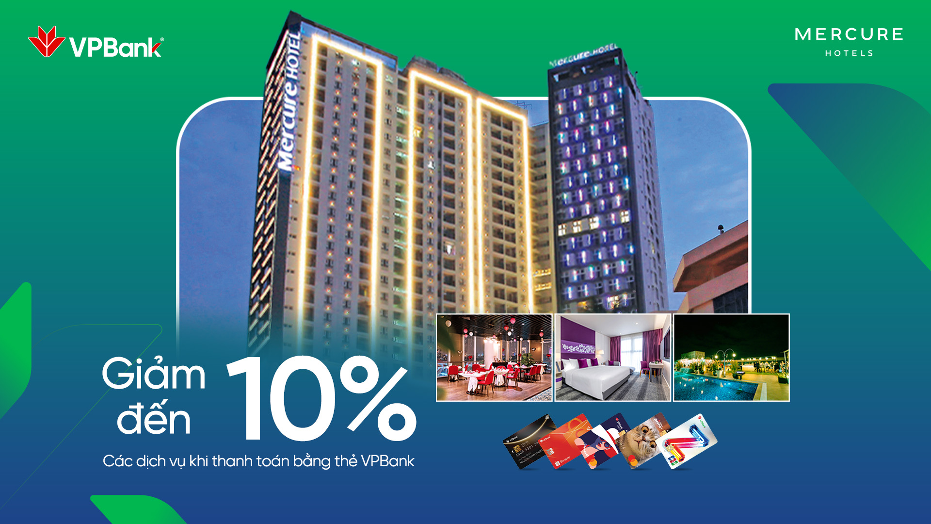 ƯU ĐÃI CHI TIÊU THẺ VPBANK TẠI MERCURE HẢI PHÒNG HOTEL
