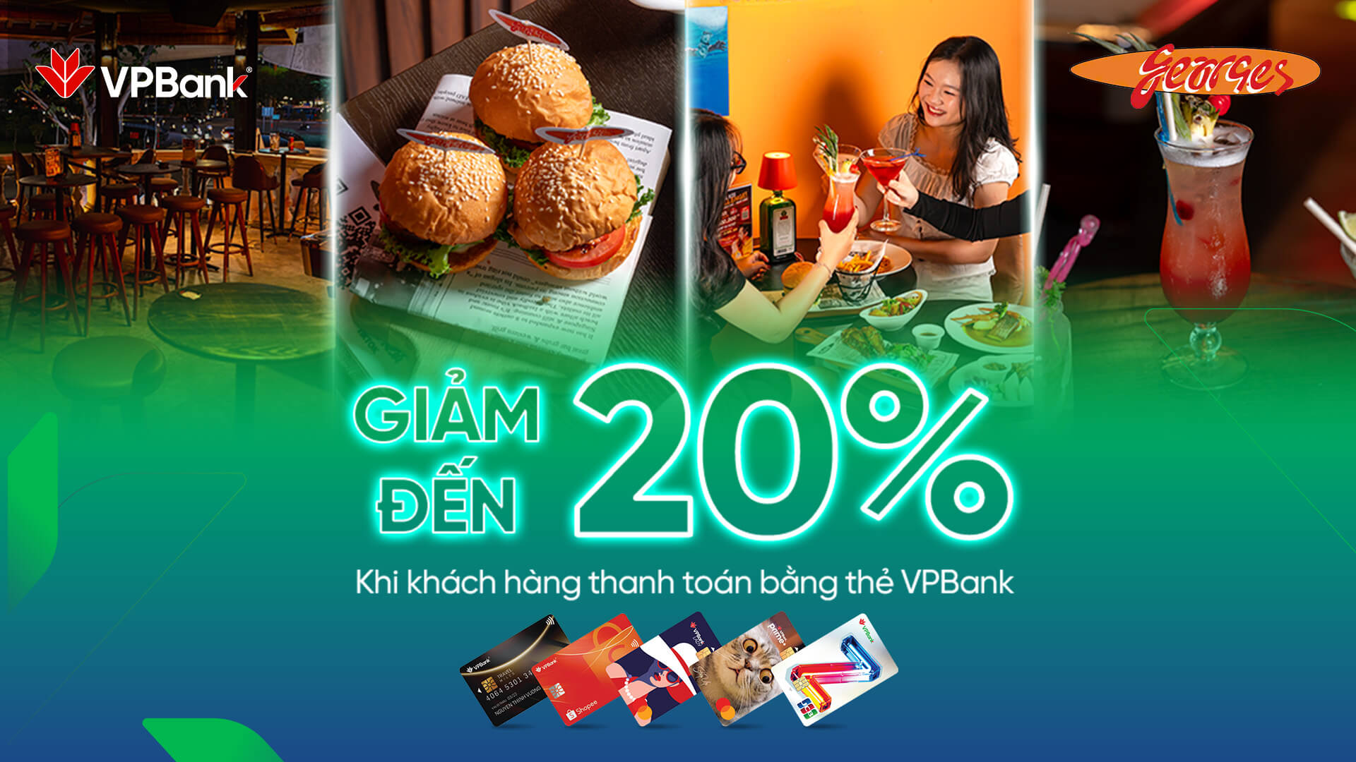 Ưu đãi chi tiêu thẻ VPBank tại Nhà hàng Georges