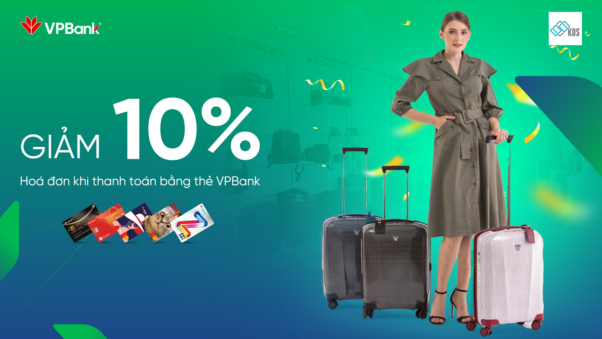 Ưu đãi chi tiêu thẻ VPBank tại KOSSHOP
