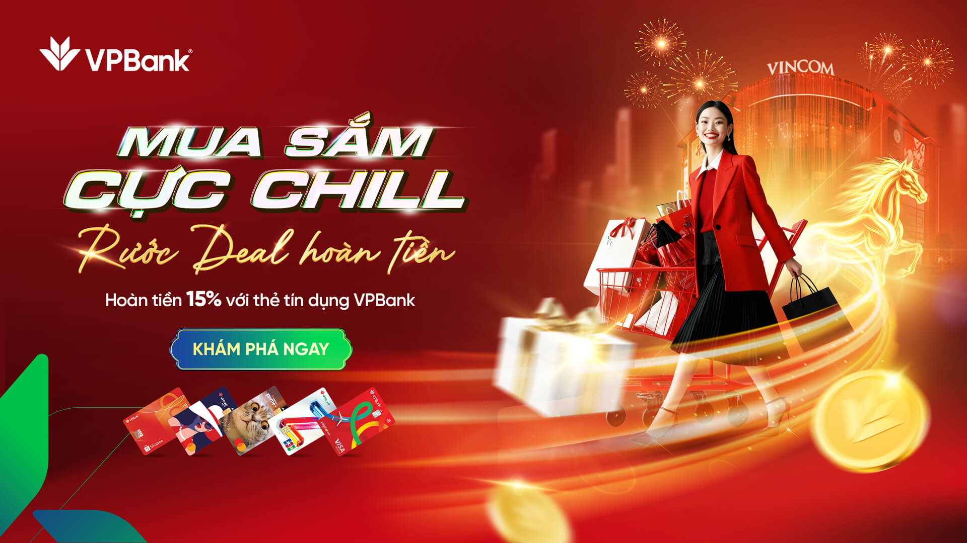 Sắm Sửa Cuối Năm Tại Vincom - Nhận Hoàn Tiền Đến 15% Cùng VPBank