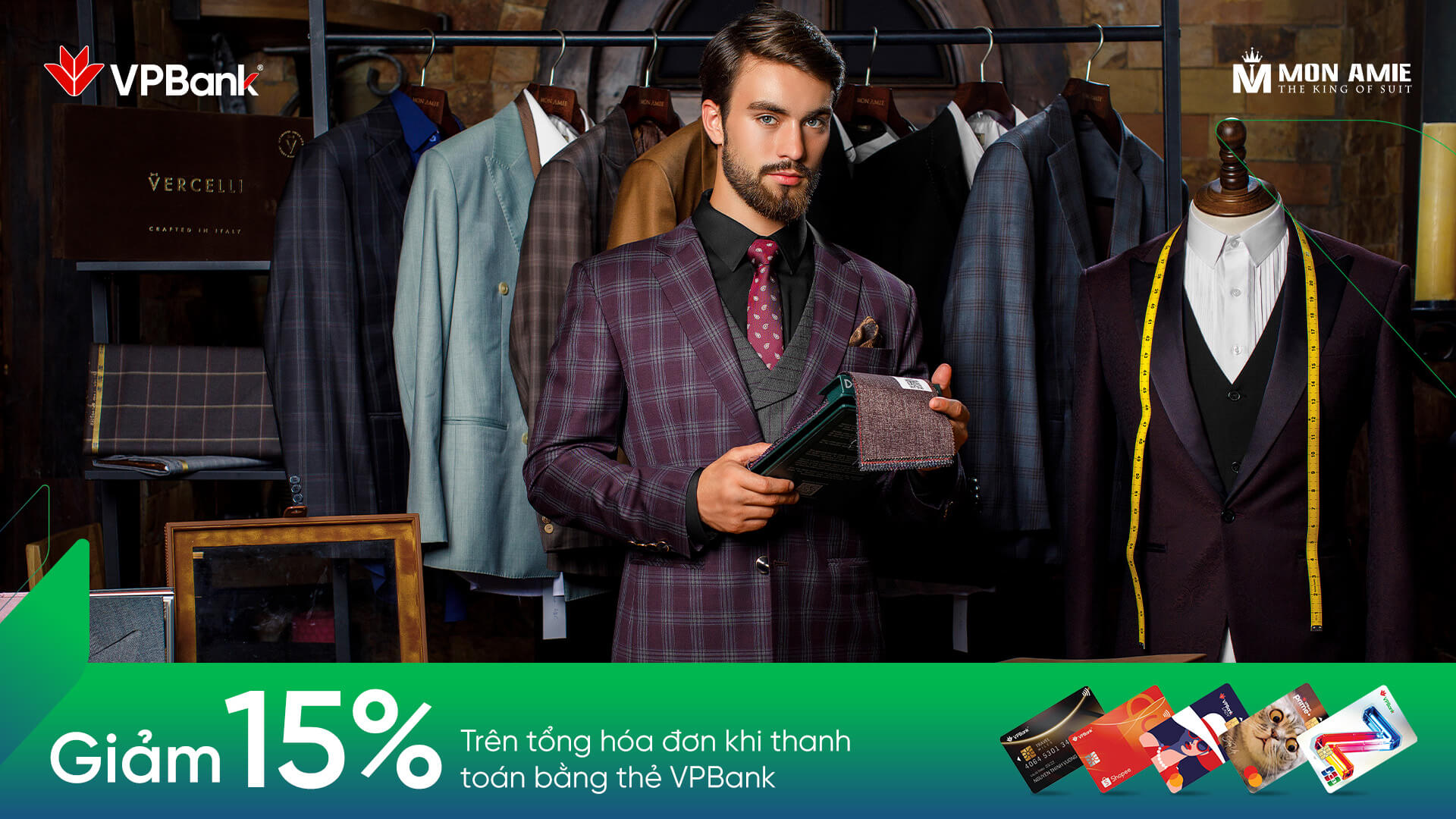 Ưu đãi chi tiêu thẻ VPBank tại Mon Amie Veston