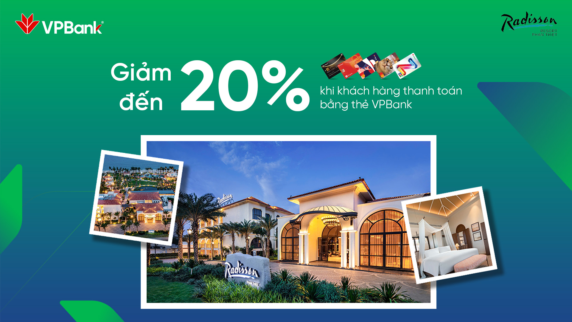 Radisson Resort Phan Thiết: Giảm đến 20% khi thanh toán bằng thẻ VPBank