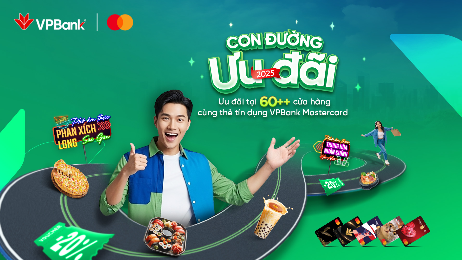 Con đường ưu đãi 2025 dành cho thẻ tín dụng VPBank Mastercard