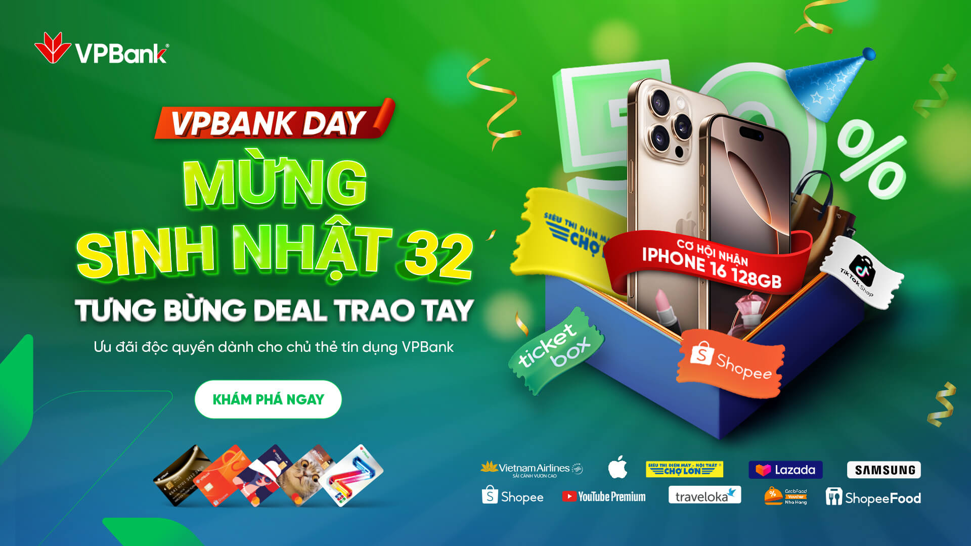 VPBank Day - Ưu đãi sốc ngày 15 hàng tháng
