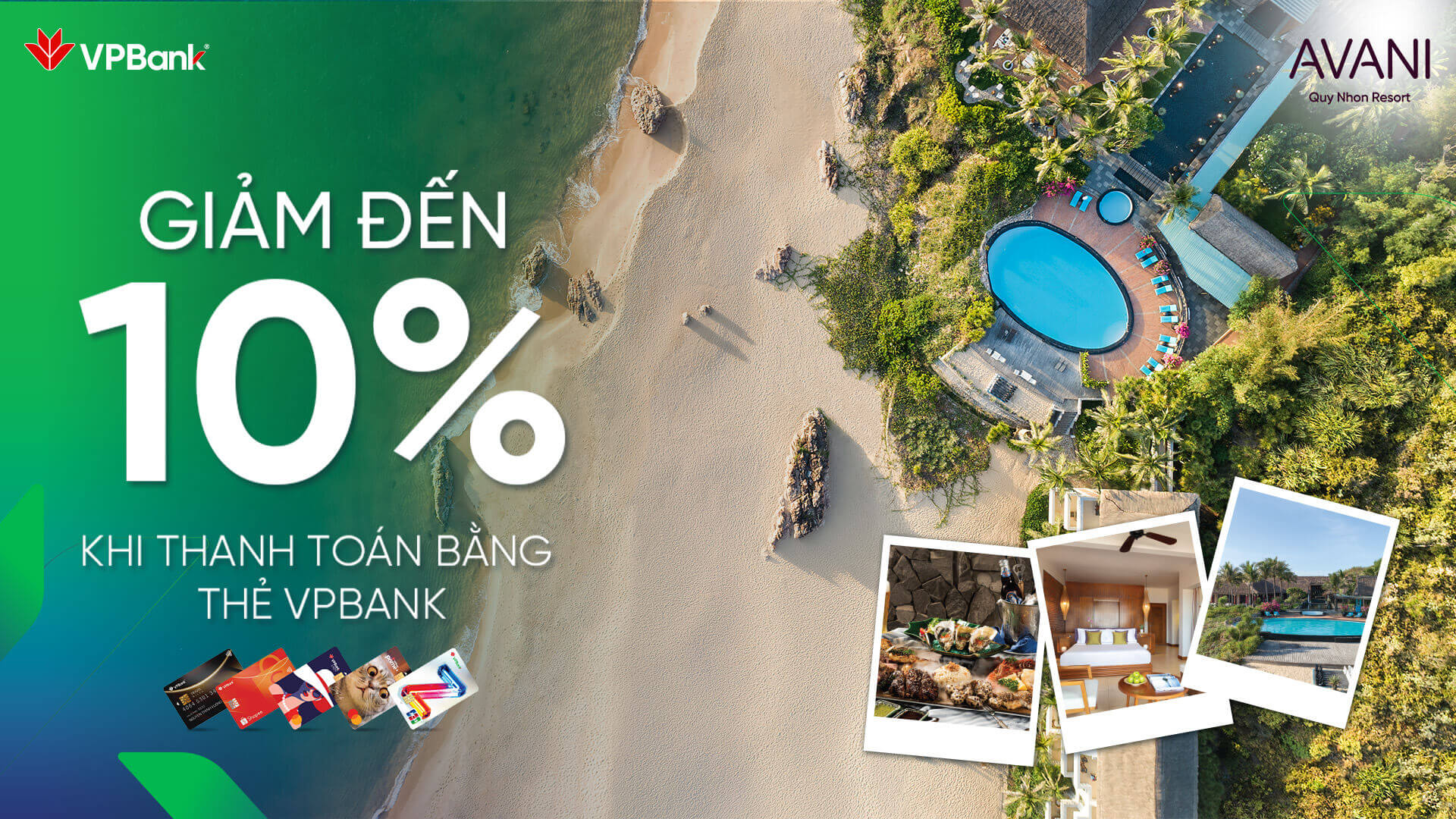 Ưu đãi đặc biệt dành cho khách hàng là chủ thẻ của VPBank tại Avani Quy Nhơn Resort