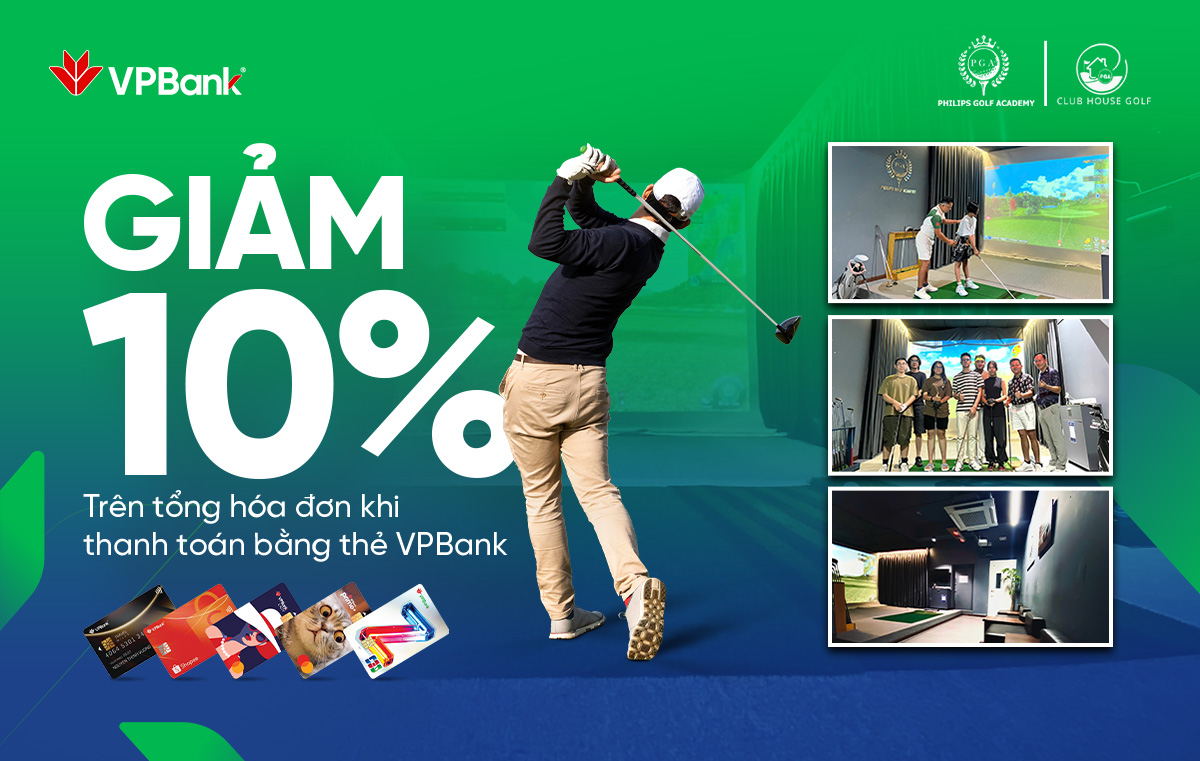 Ưu đãi chi tiêu thẻ VPBank tại Club House Golf Studio