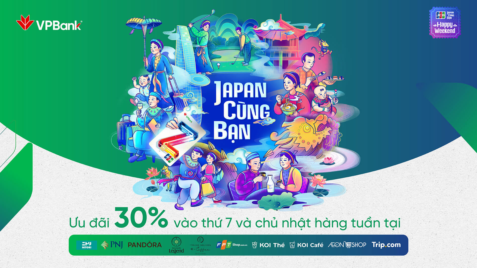 Tận hưởng ưu đãi cuối tuần cùng JCB