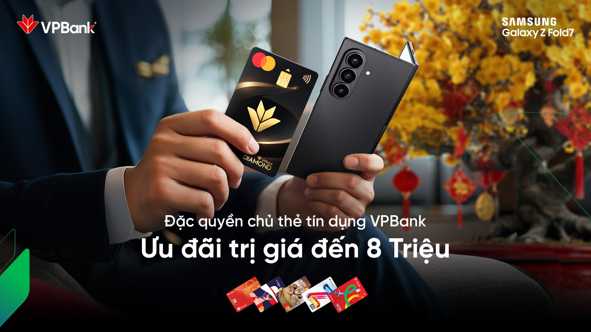 Ưu đãi đến 8 triệu khi mua Samsung Galaxy Z Fold7 | Z Flip7 series cùng thẻ tín dụng VPBank tại Samsung.com