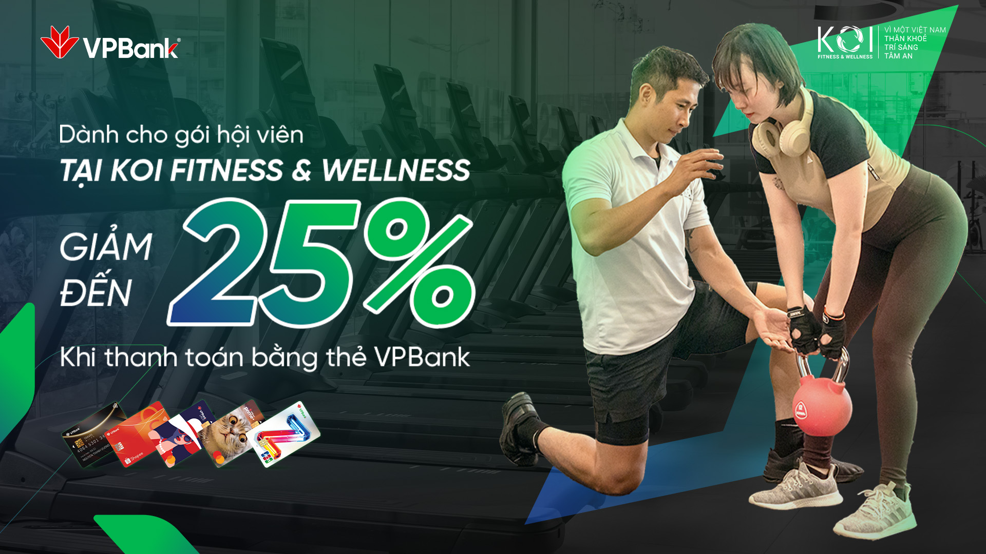 Ưu đãi chi tiêu thẻ VPBank tại KOI Fitness & Wellness