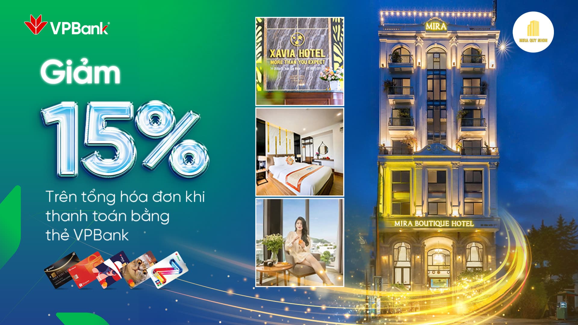 Ưu đãi chi tiêu thẻ VPBank tại Mira Hotel Quy Nhơn