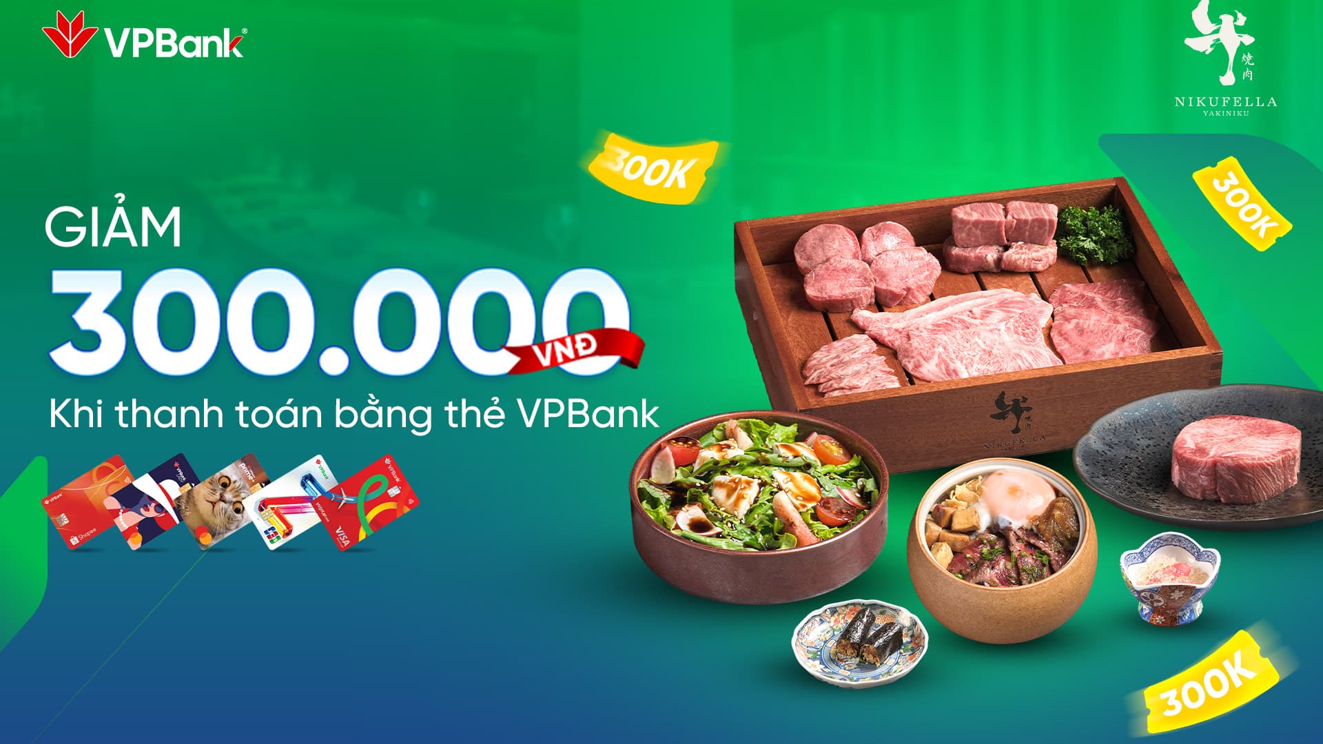 Niku Fella: Giảm 300.000đ khi thanh toán bằng thẻ VPBank