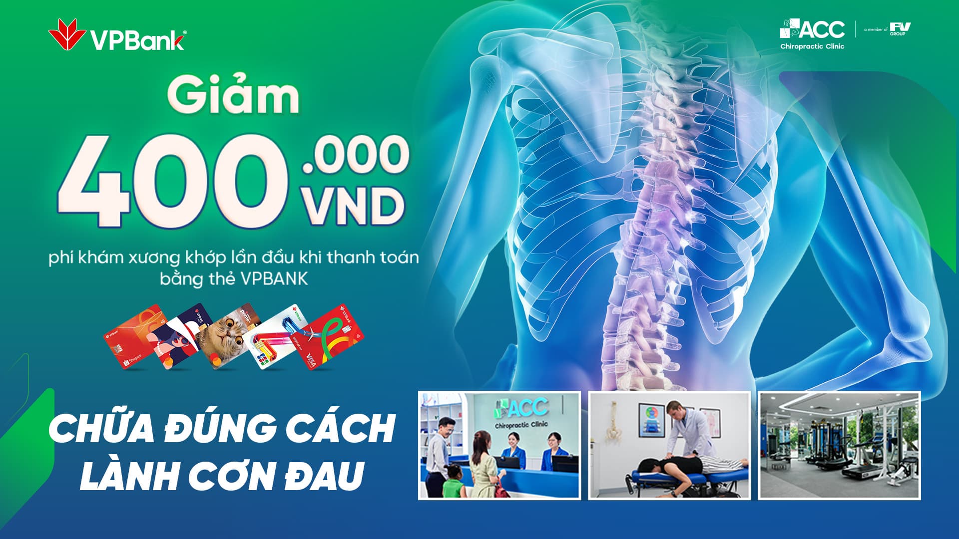 Ưu đãi chi tiêu thẻ VPBank tại Phòng khám ACC