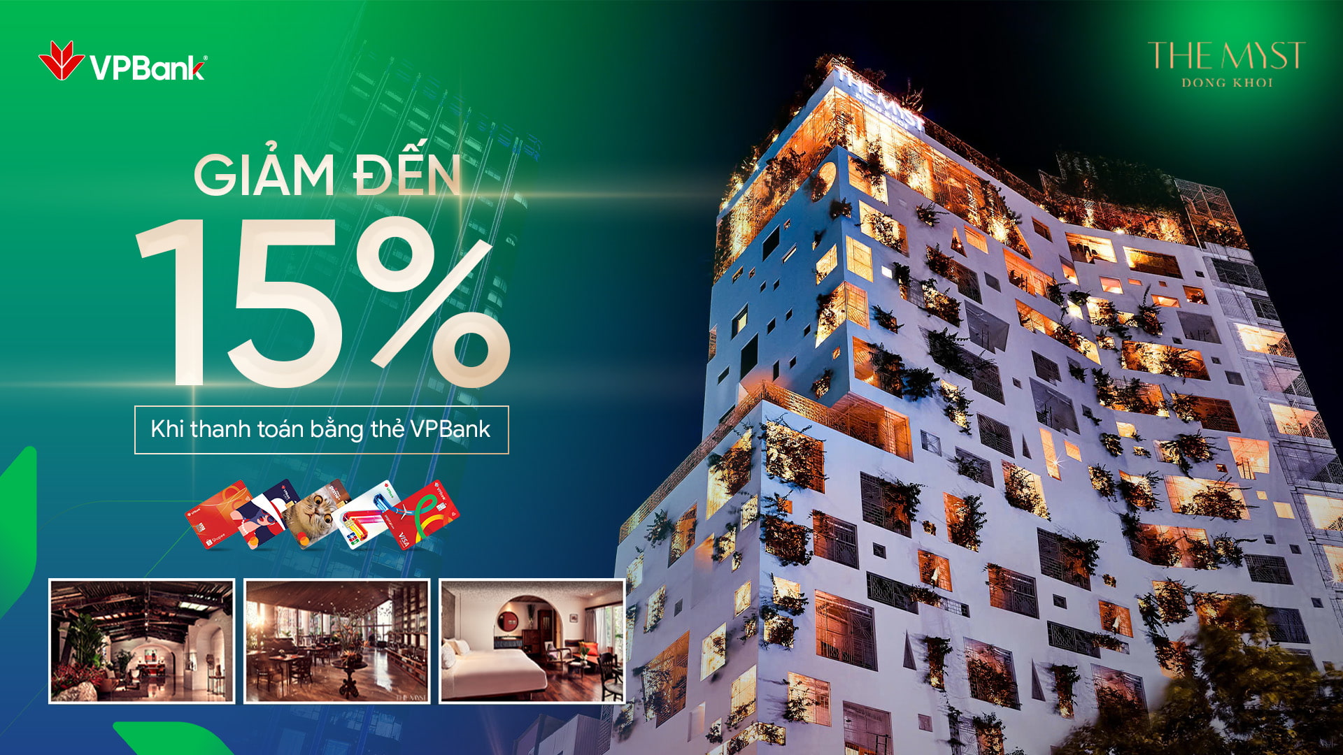 ƯU ĐÃI CHI TIÊU THẺ VPBANK TẠI KHÁCH SẠN THE MYST ĐỒNG KHỞI