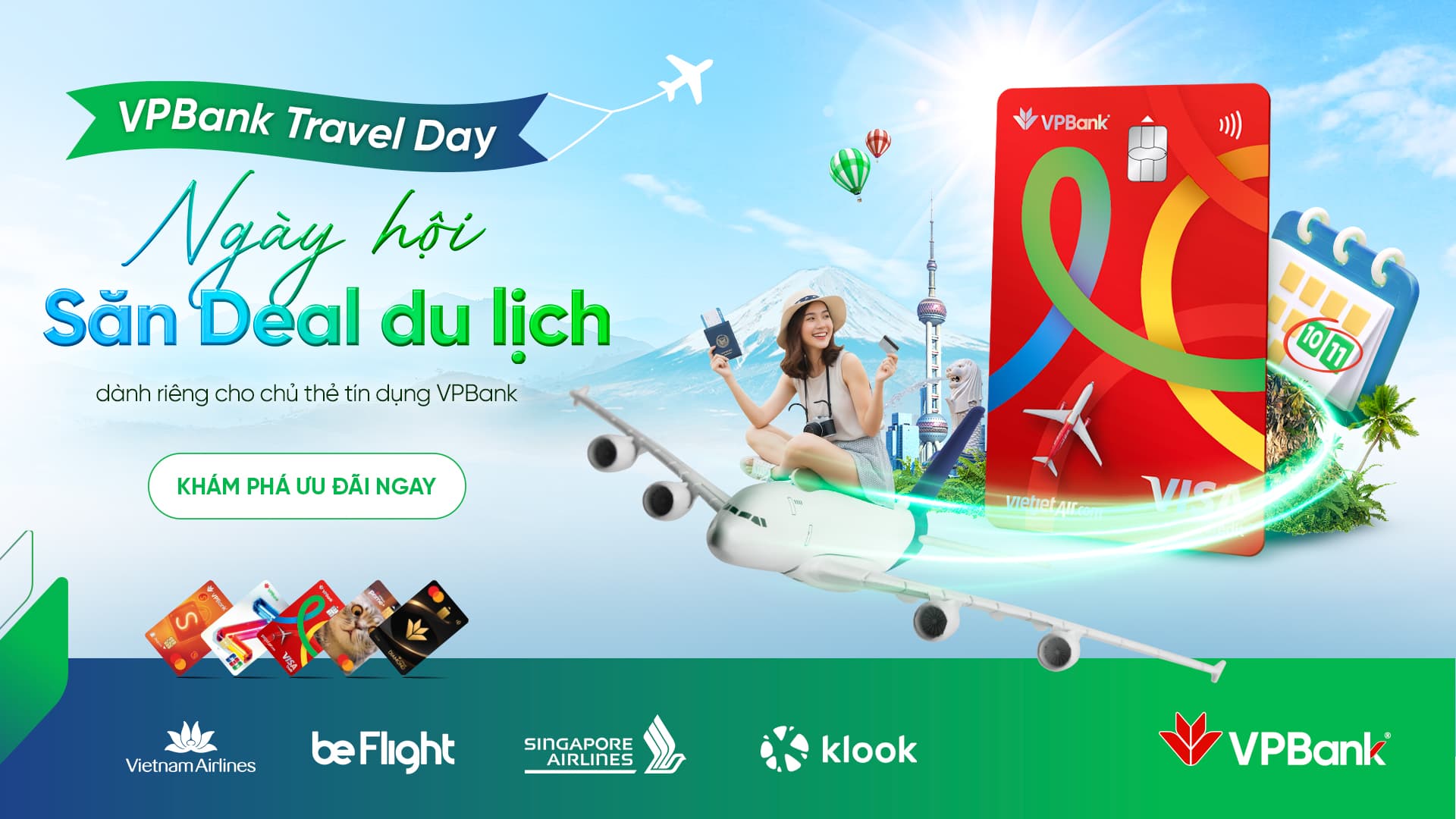 VPBank Travel Day - Deal hời thẻ tín dụng