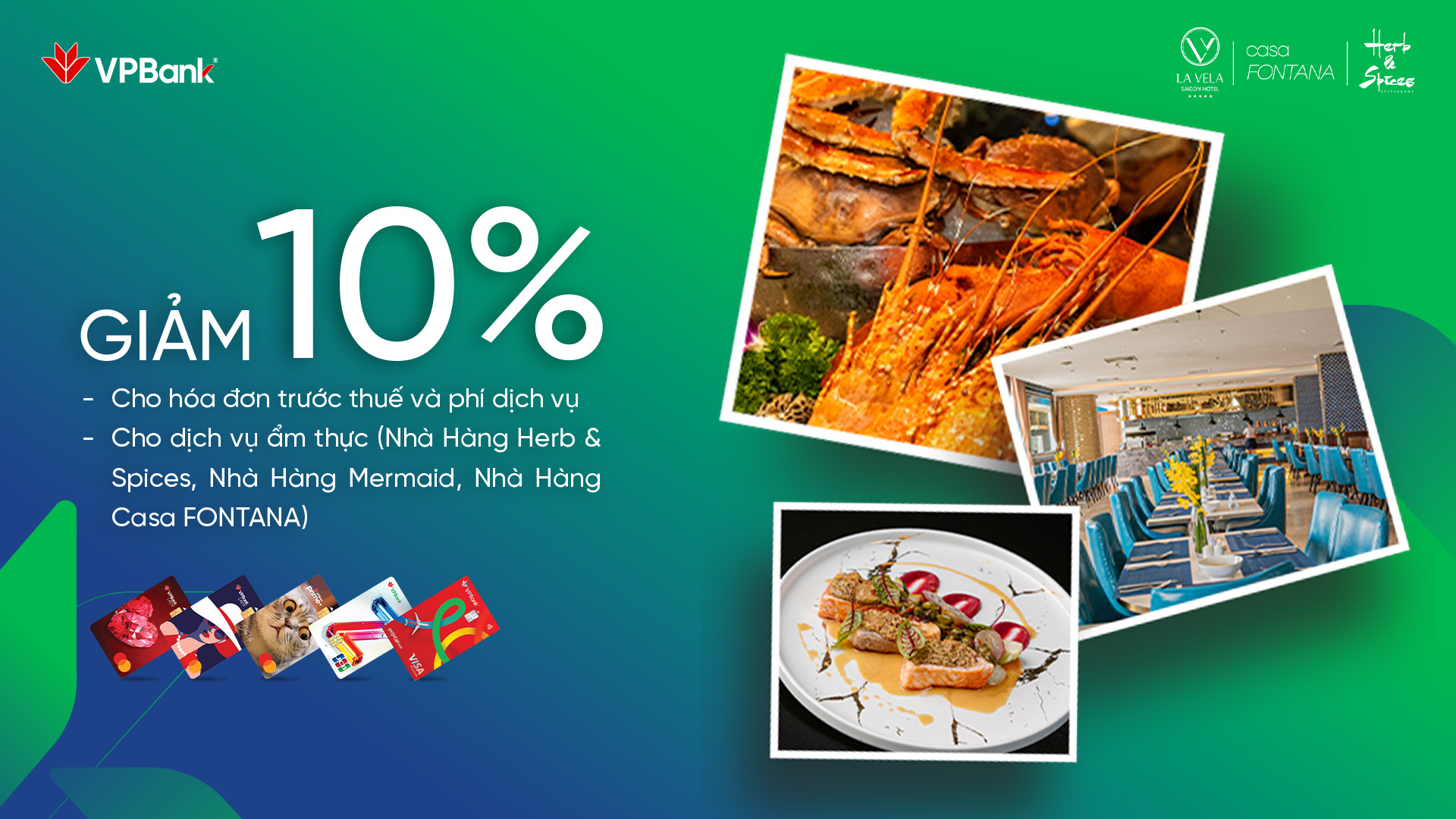 Khách Sạn LAVELA Sài Gòn: Giảm 10% cho khách hàng thanh toán bằng thẻ VPBank