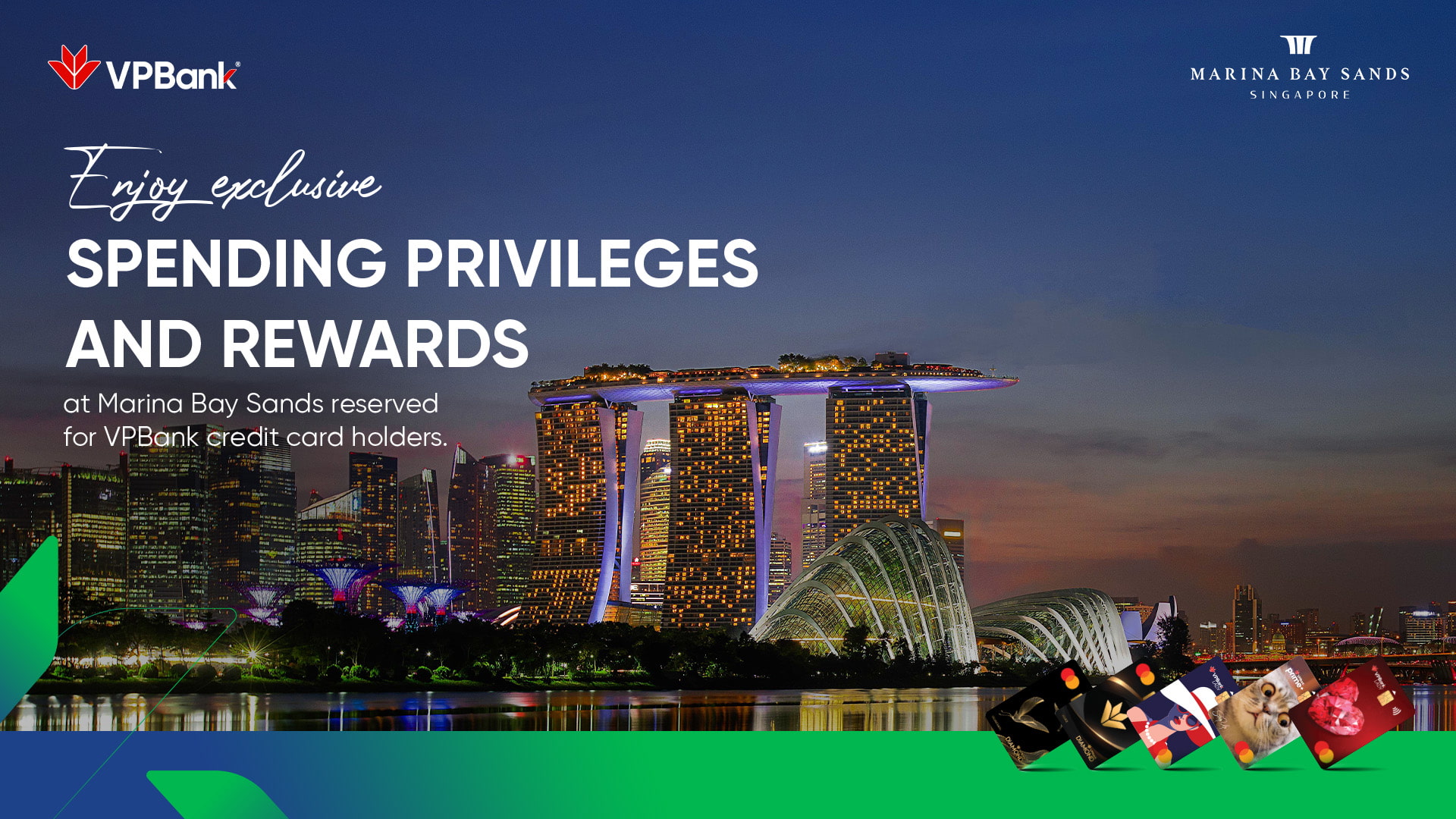 Exclusive reward and spending privileges at Marina Bay Sands