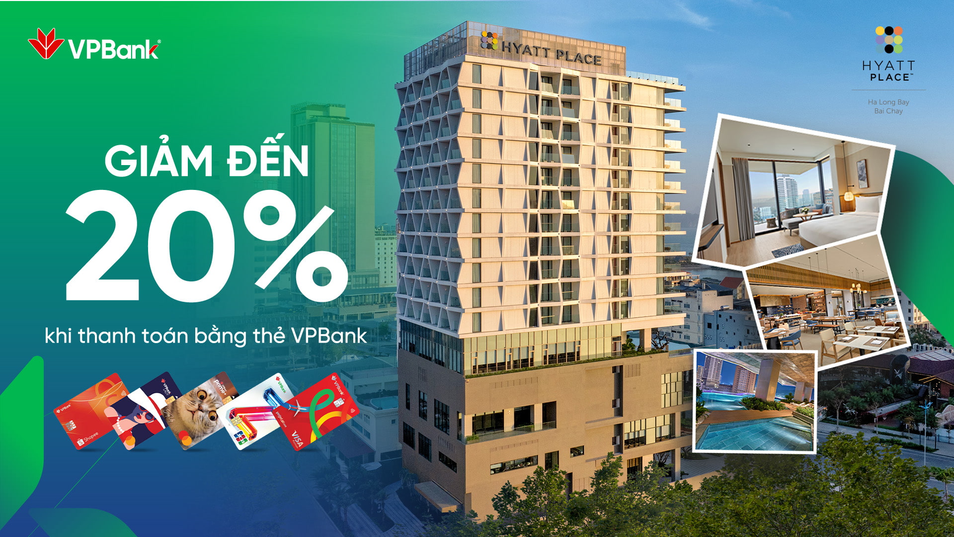 ParkHyatt Hạ Long, Bãi Cháy: Giảm đến 20% khi thanh toán bằng thẻ VPBank