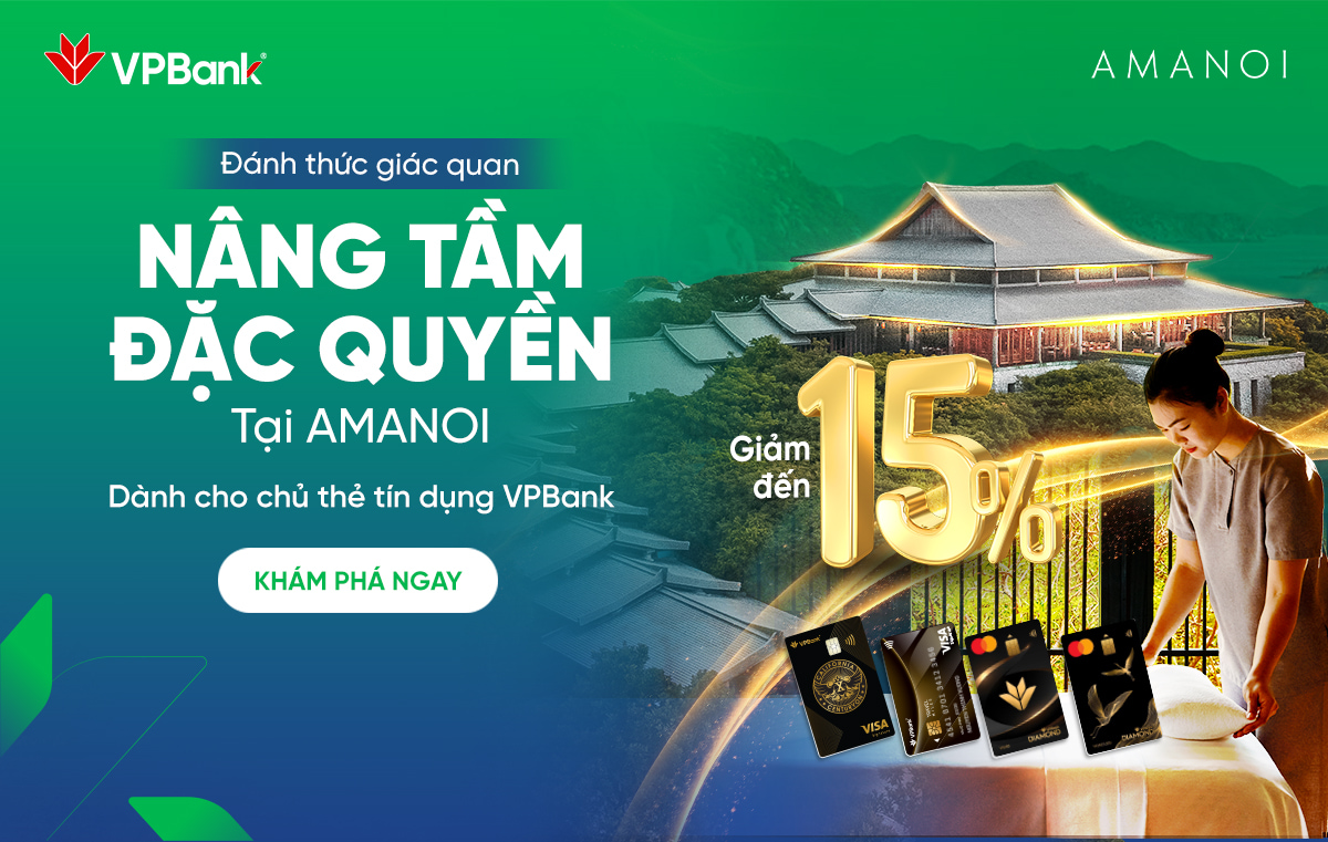 Đặc quyền nghỉ dưỡng đẳng cấp tại Amanoi dành riêng cho chủ thẻ VPBank