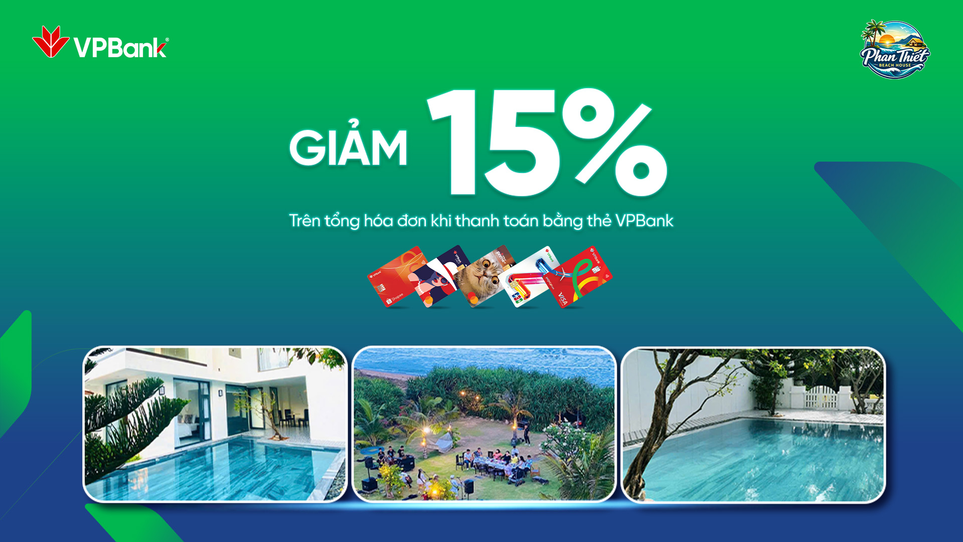 Ưu đãi chi tiêu thẻ VPBank tại Phan Thiết Beach House
