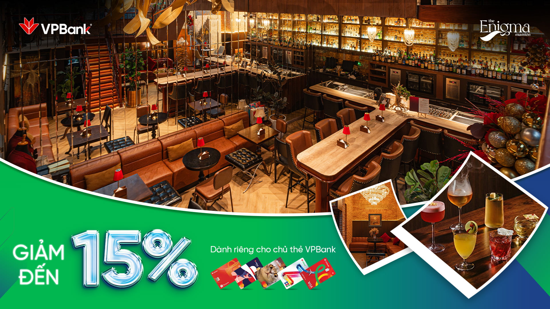 The Enigma Mansion: Giảm đến 15% dành riêng cho chủ thẻ VPBank