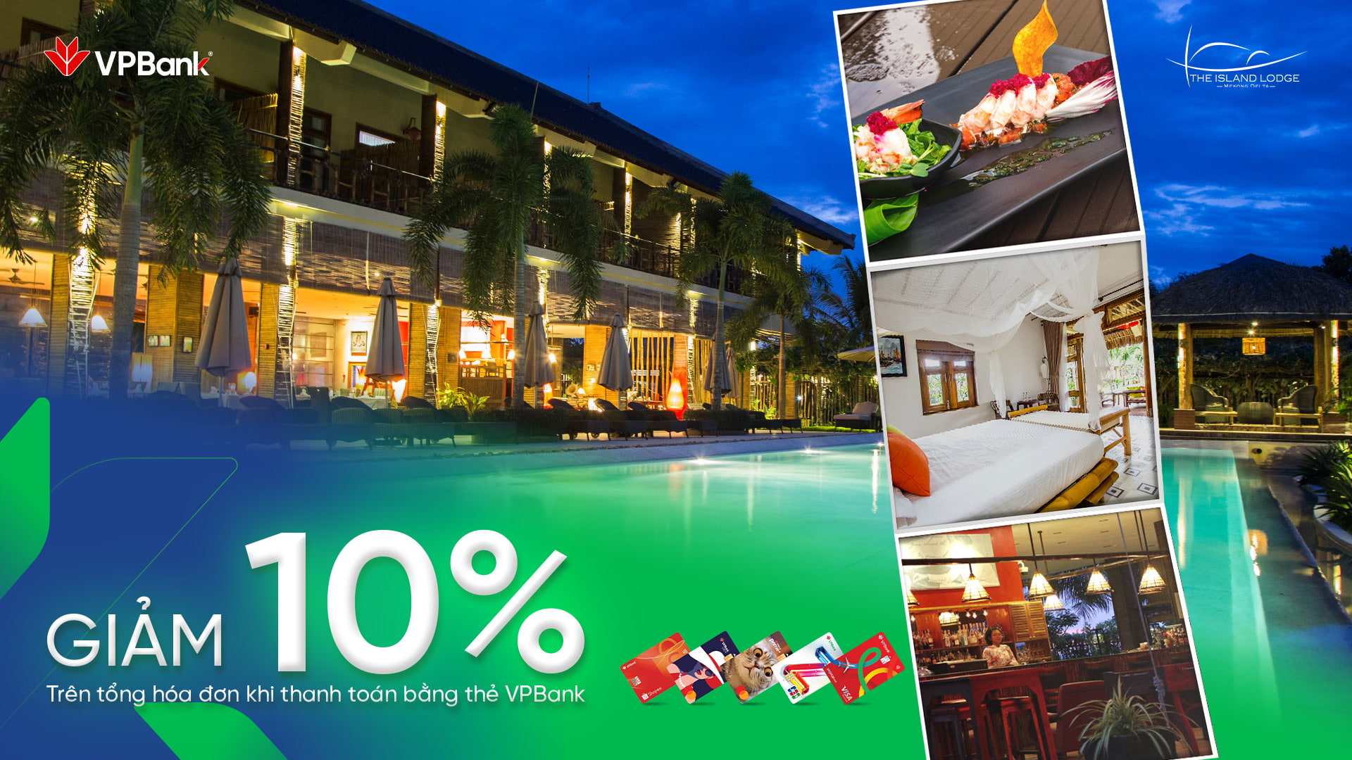 Ưu đãi chi tiêu thẻ VPBank tại The Island Lodge