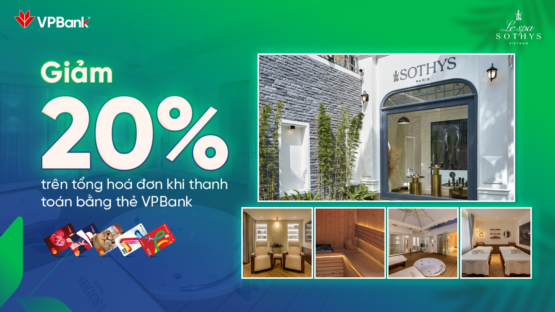 Nâng Tầm Vẻ Đẹp cùng Ưu Đãi đến 20% tại LE SPA SOTHYS VIETNAM cùng VPBank