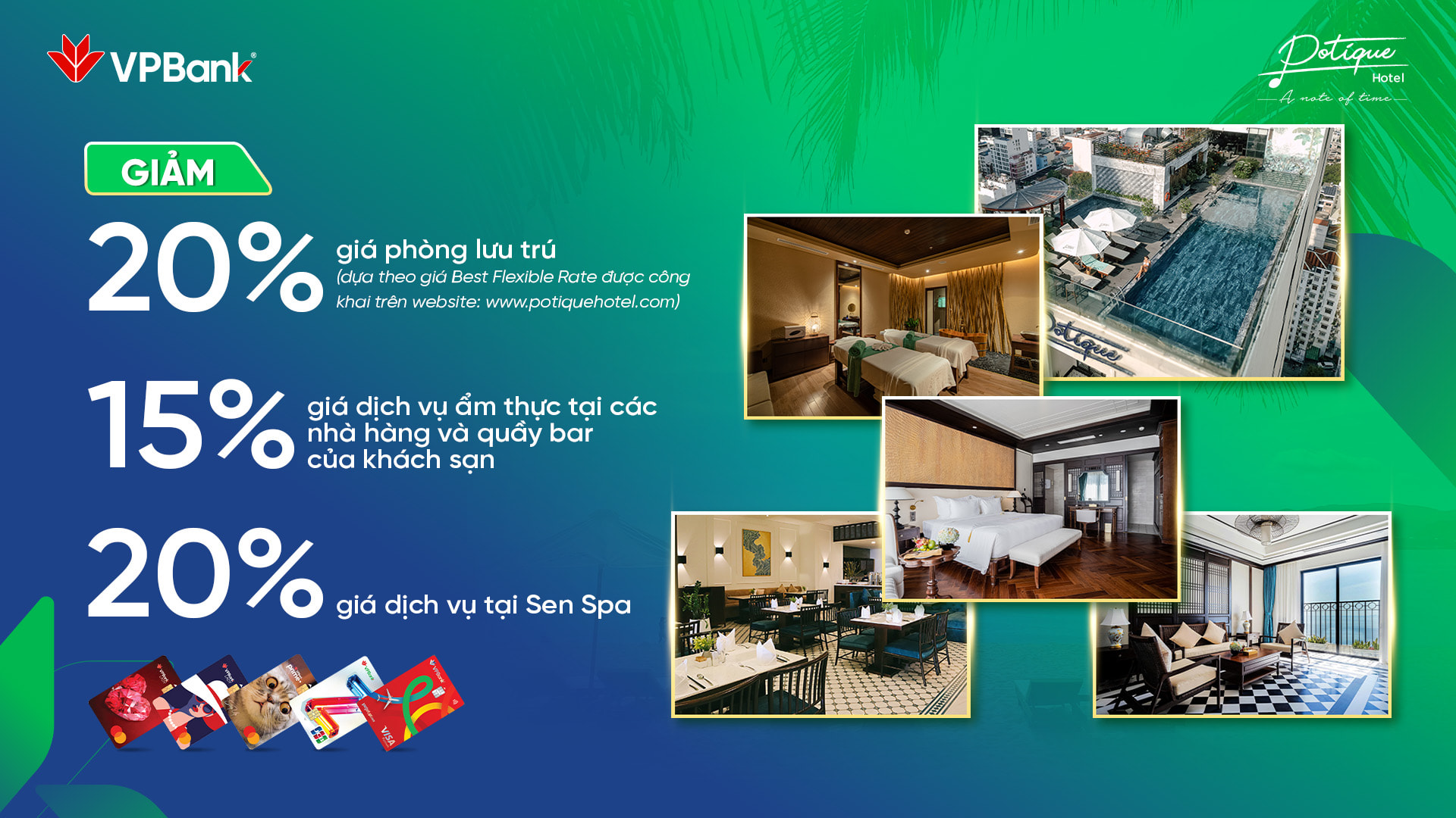 Khách Sạn Potique Hotel Nha Trang: Giảm đến 20% cho khách hàng thanh toán bằng thẻ VPBank