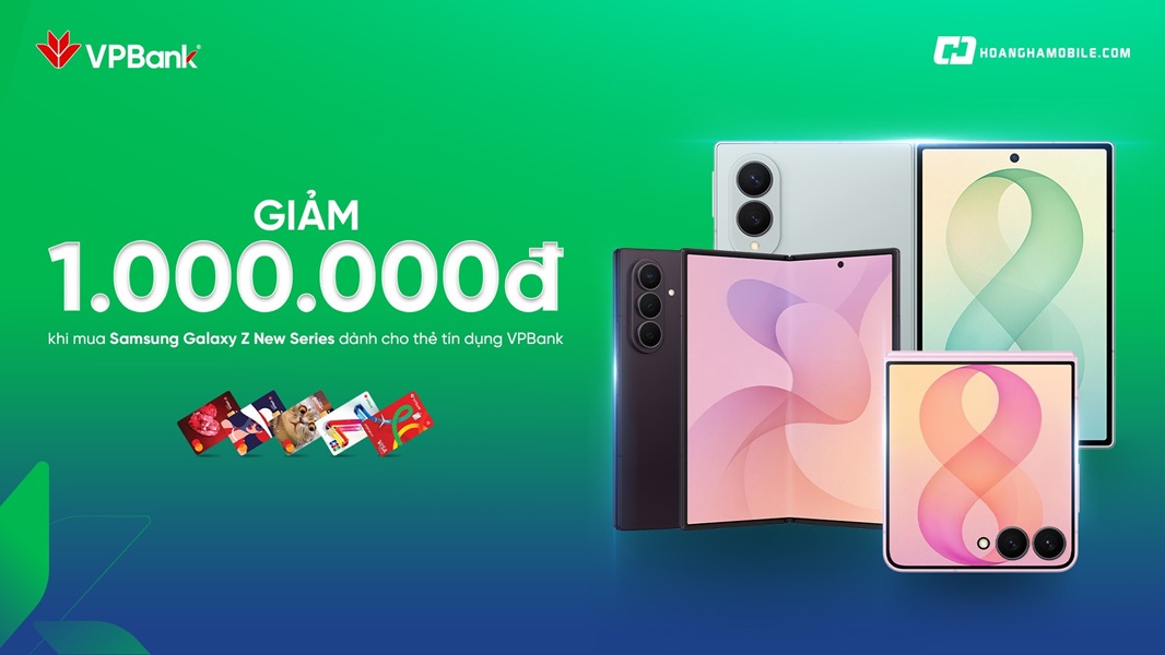 Gập Mở Đẳng Cấp – Ưu Đãi Cực Chất tại Hoàng Hà Mobile cùng thẻ tín dụng VPBank