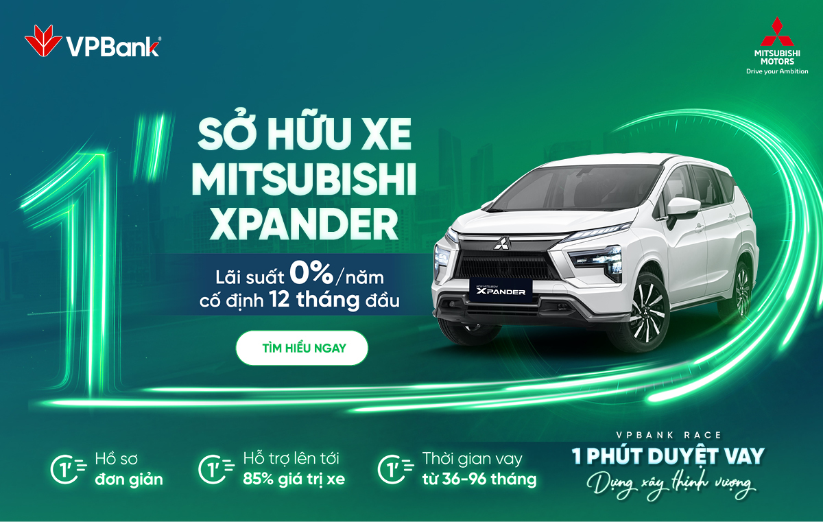 Lãi suất 0% khi mua Mitsubishi Xpander AT Premium – Cơ hội không thể bỏ lỡ