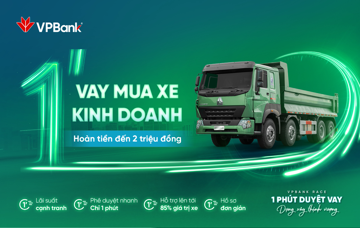 Vay mua xe kinh doanh - Hoàn tiền đến 2 triệu