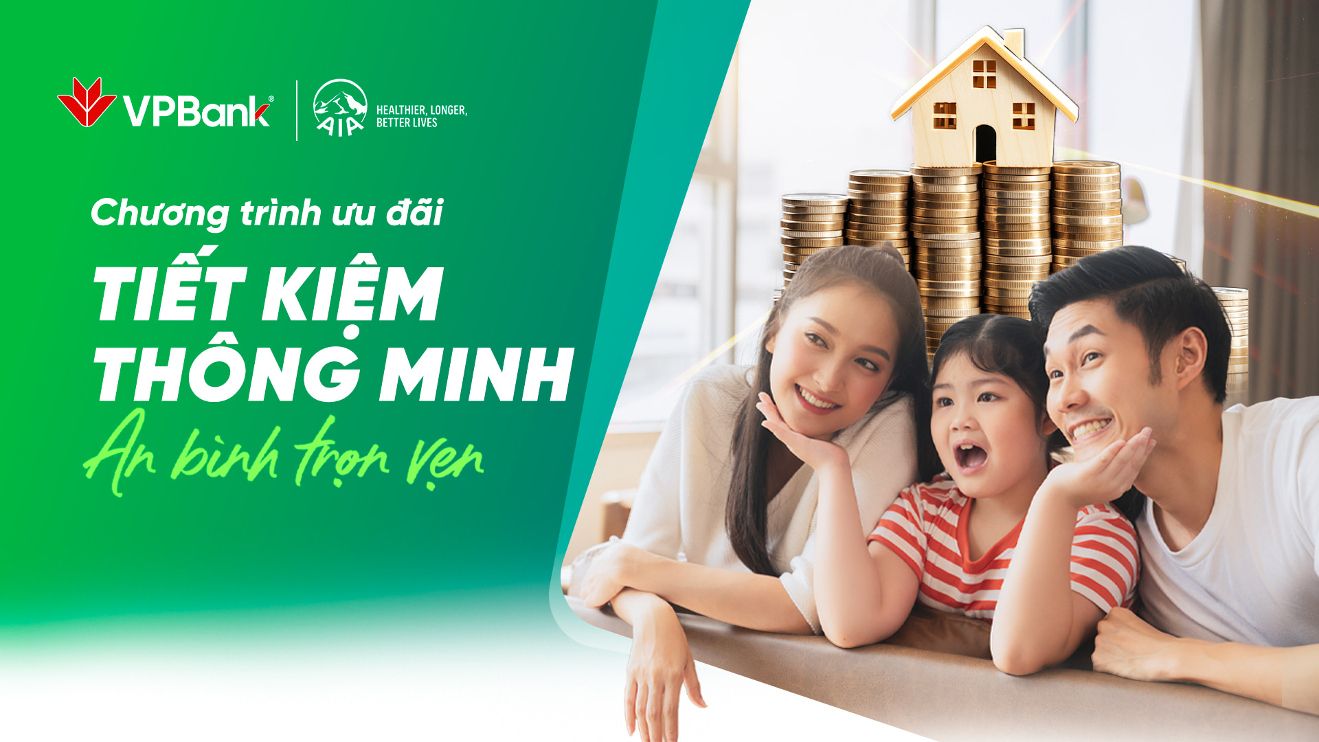 VPBank và AIA triển khai chương trình khuyến mại “Tiết kiệm thông minh – An bình trọn vẹn”