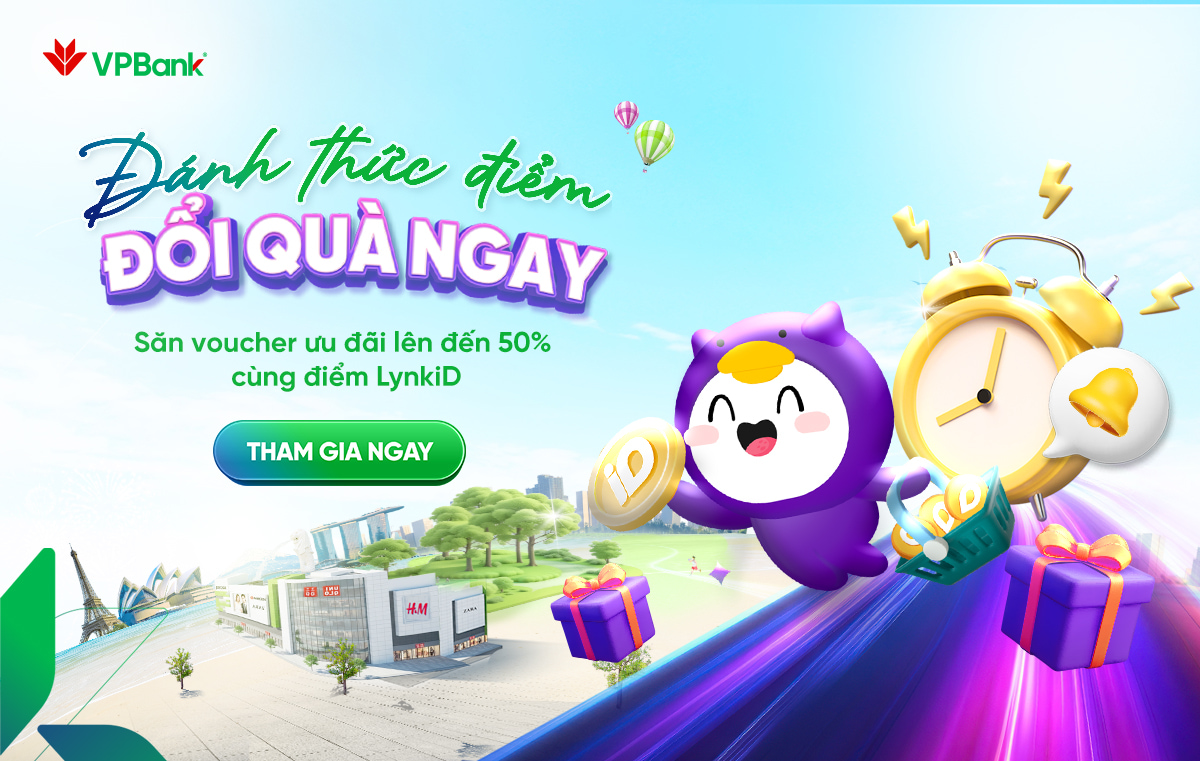 Đánh thức điểm - Đổi quà ngay: Khởi động loạt ưu đãi hè từ VPBank và LynkiD