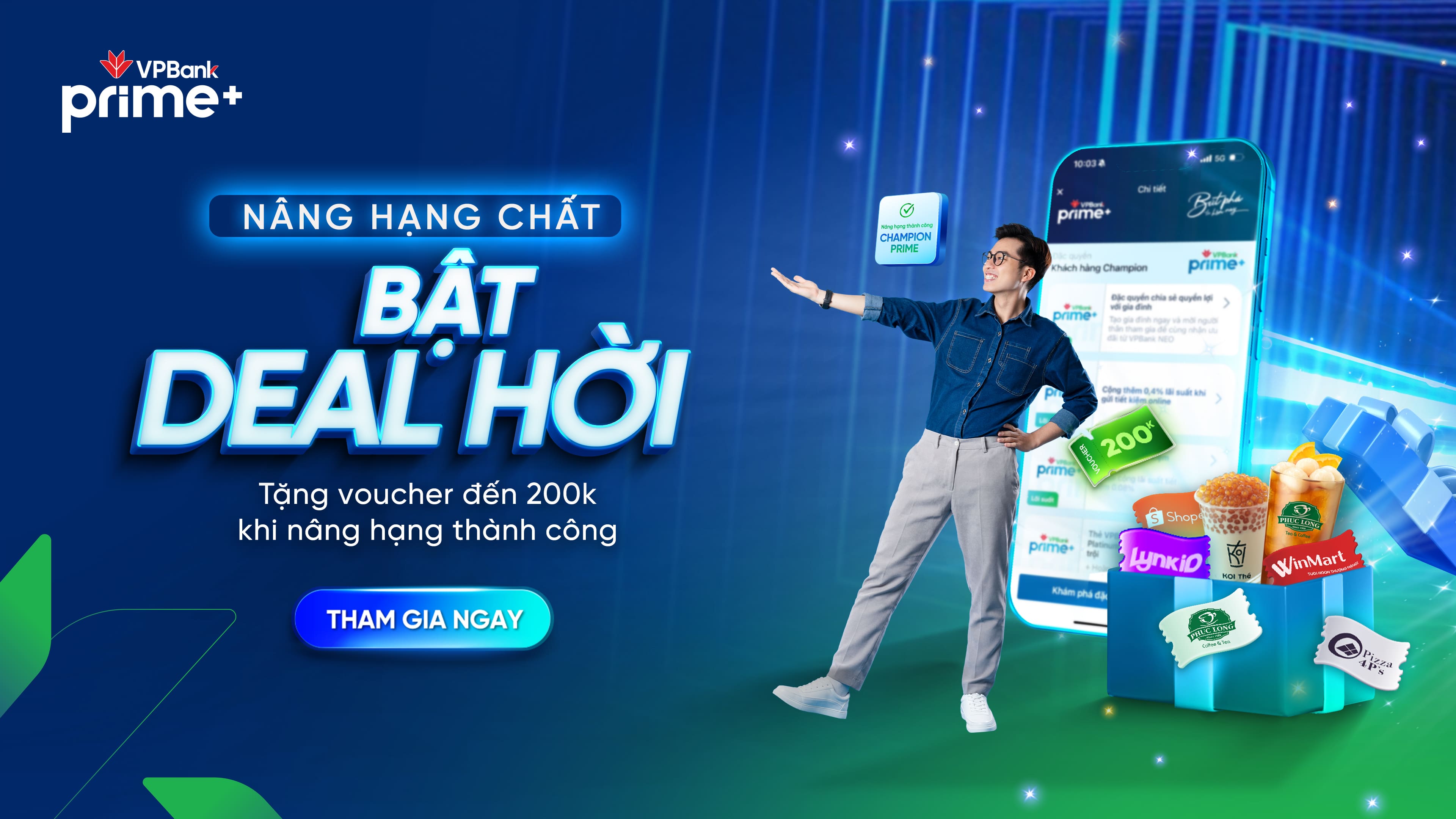 VPBank Prime: Nâng hạng chất - Bật deal hời, thưởng ngay evoucher LynkiD tới 200.000đ