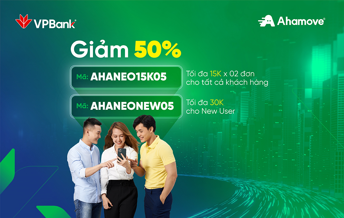 Ahamove: Giao hàng siêu rẻ, nhập mã ngay nhé