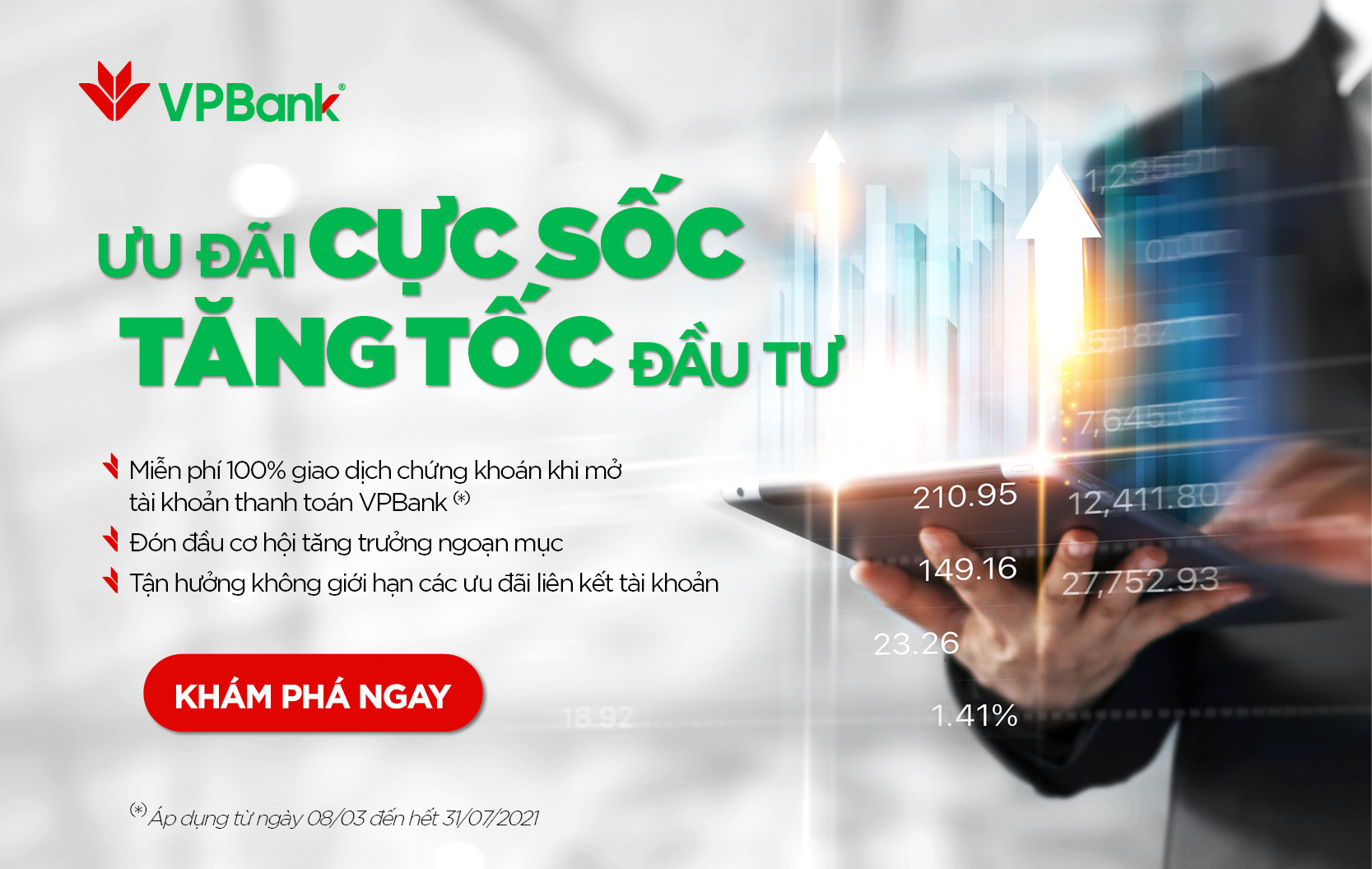 Hoàn 100% giao dịch chứng khoán VPS