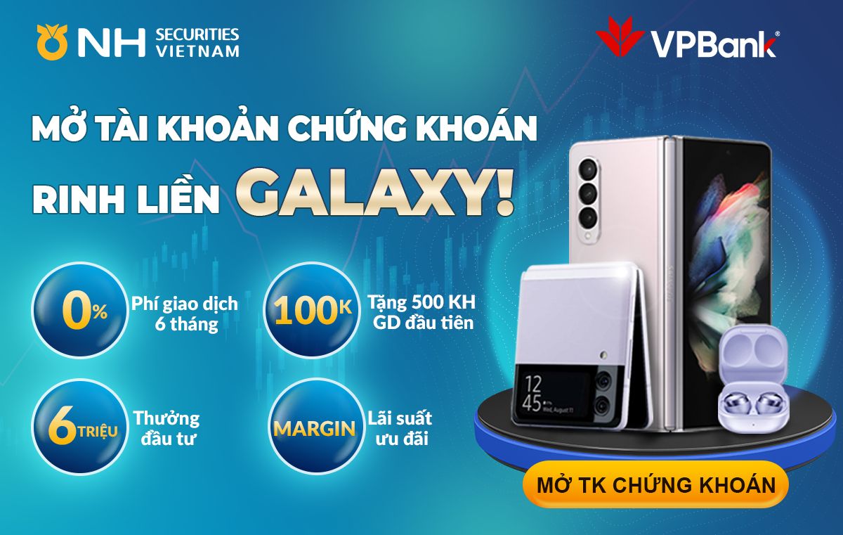 Ưu đãi khách hàng VPBank 'Mở tài khoản chứng khoán NHSV - Rinh liền Galaxy'