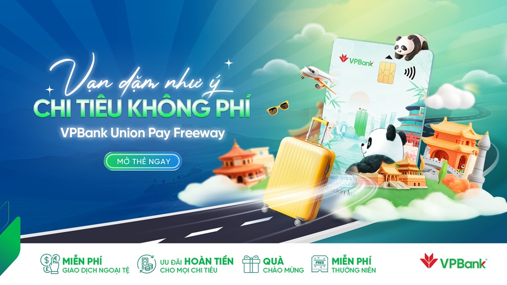 Ra mắt thẻ tín dụng VPBank UnionPay Freeways – Vạn dặm như ý, chi tiêu không phí
