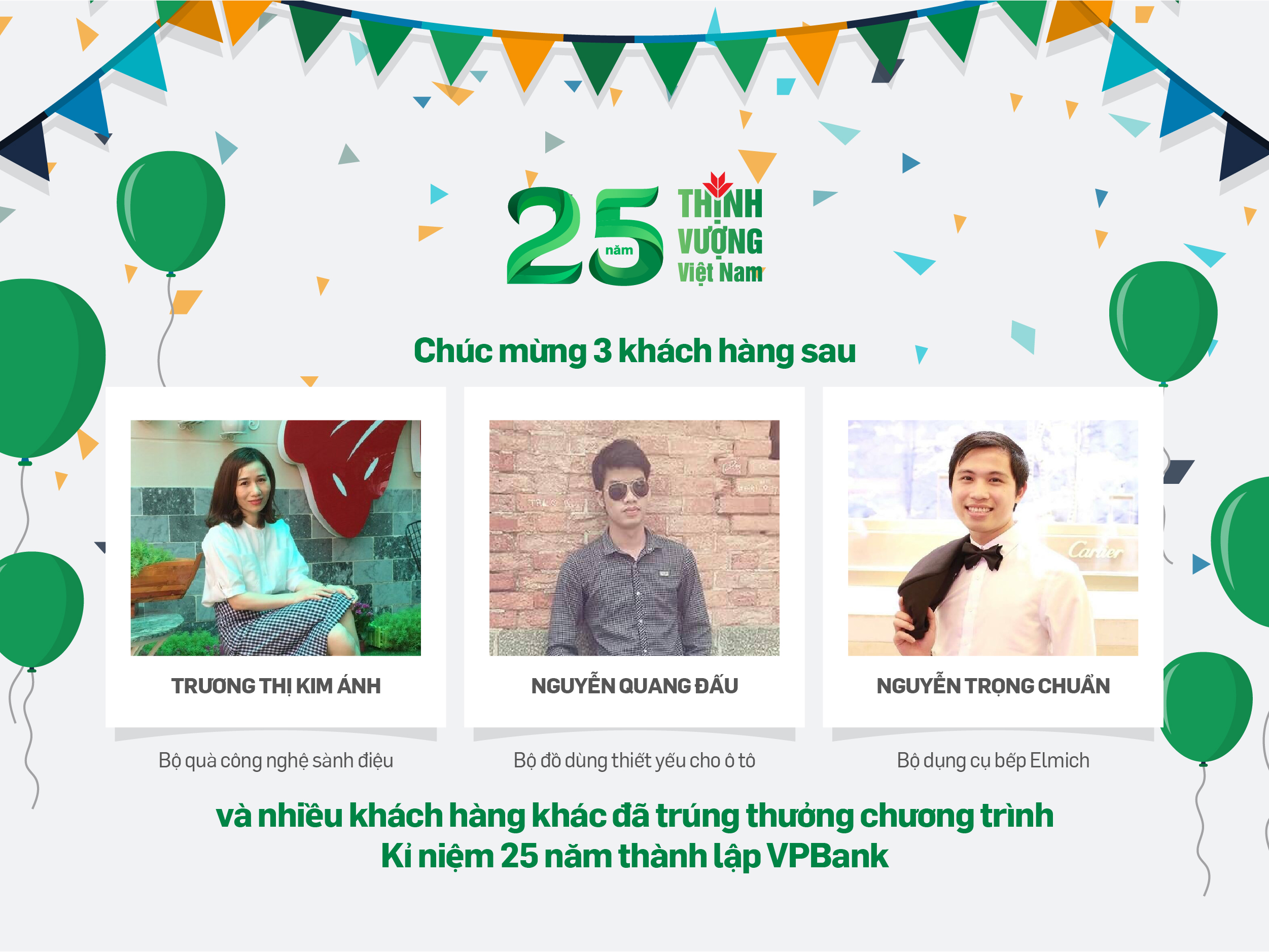 Mừng SN tuổi 30 VPBank dành cơn mưa quà tặng cho khách hàng
